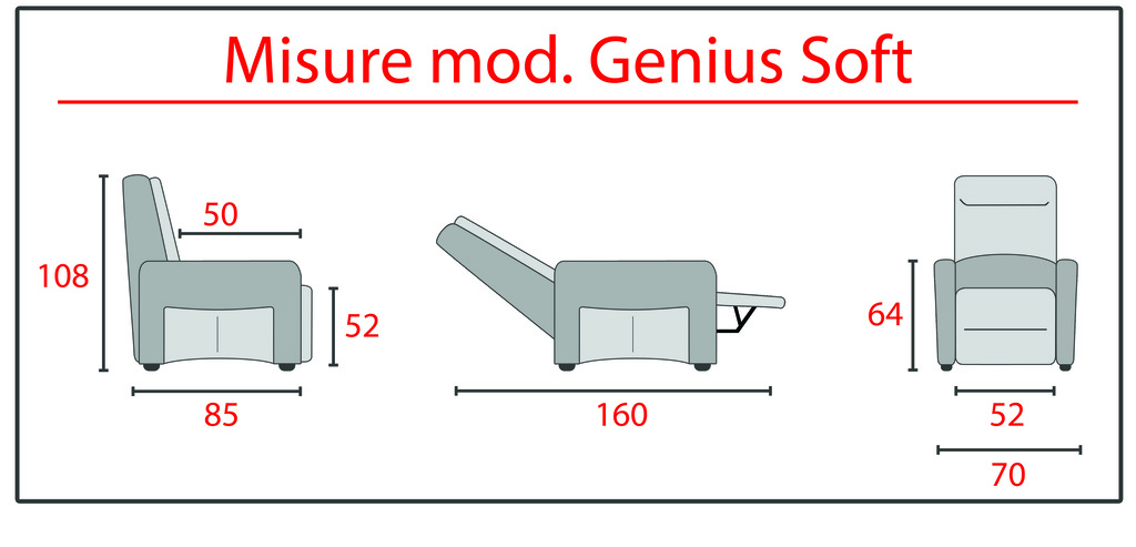 Genius Soft Poltrone relax/alzanti Genius Soft Poltrone relax/alzanti
