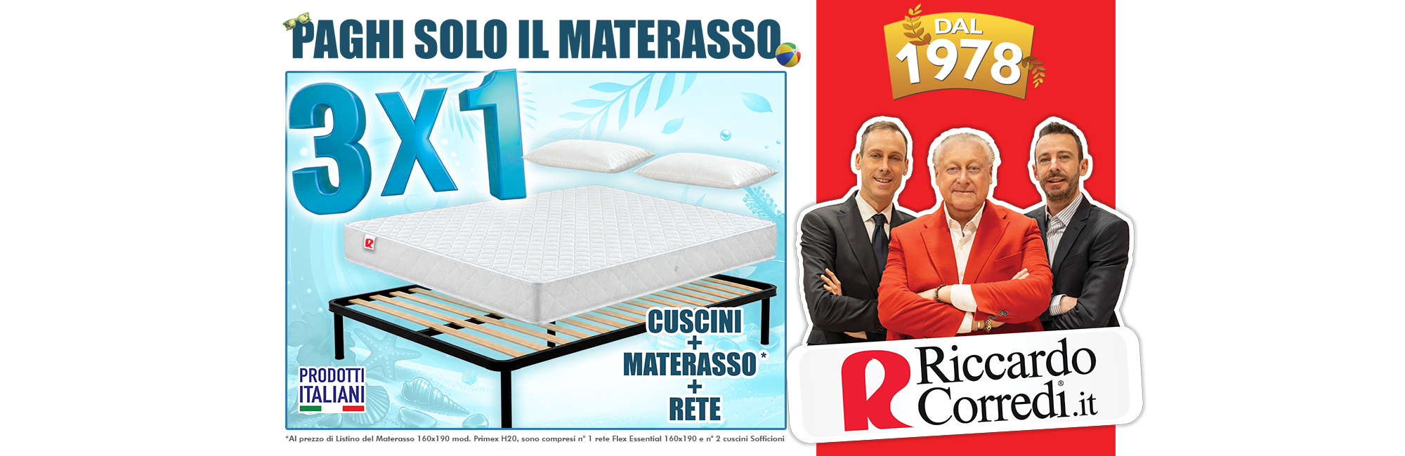 Materassi guanciali reti letti poltrone divani letto